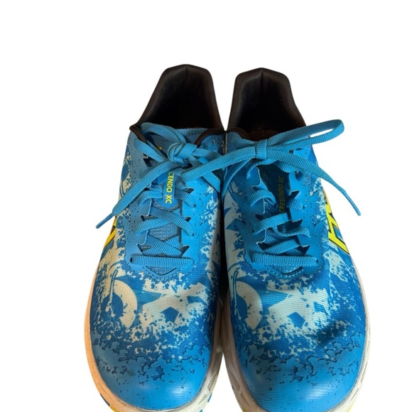 Hoka Blue and Yellow Running Shoes size 9 - Picture 2 of 6